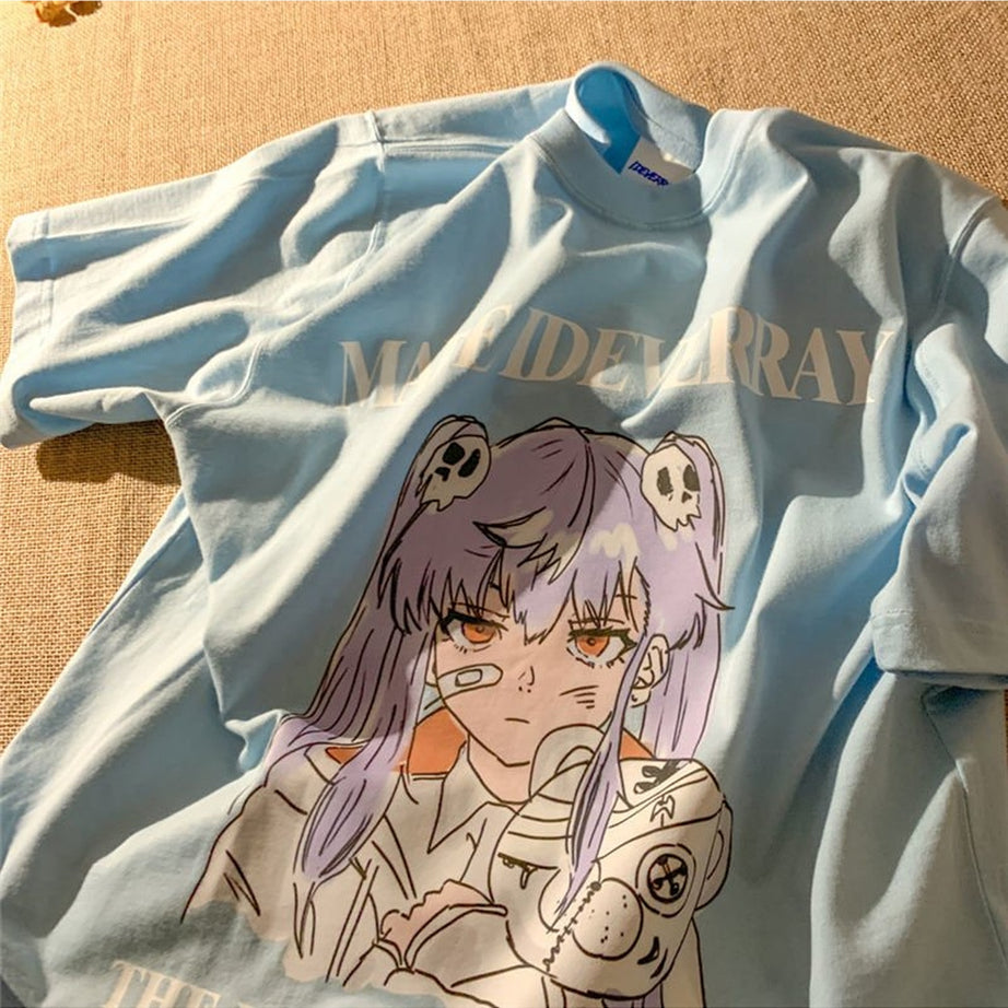 Y2k Summer Aesthetic Anime T-shirt