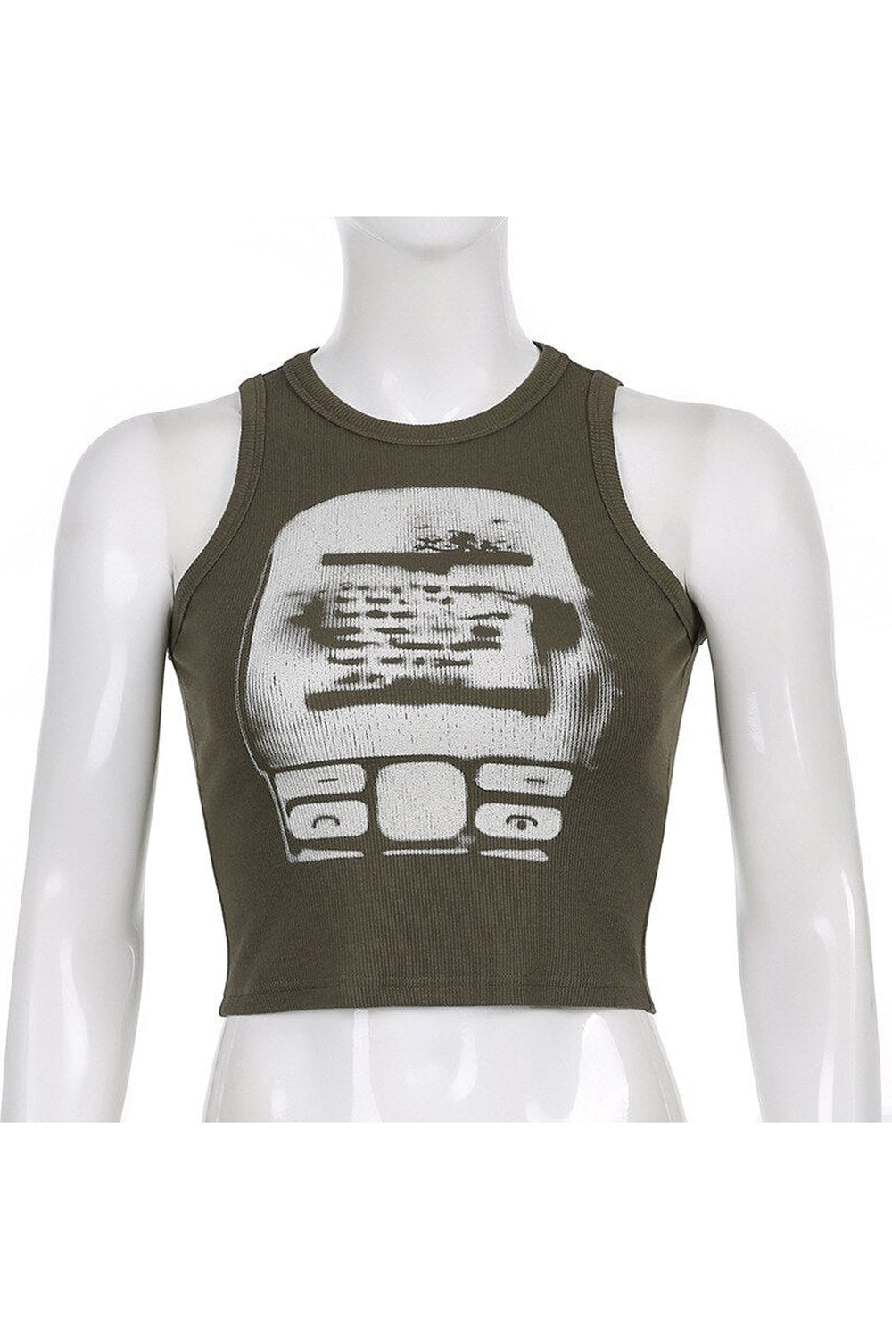 Y2k Summer Basic Crop Top