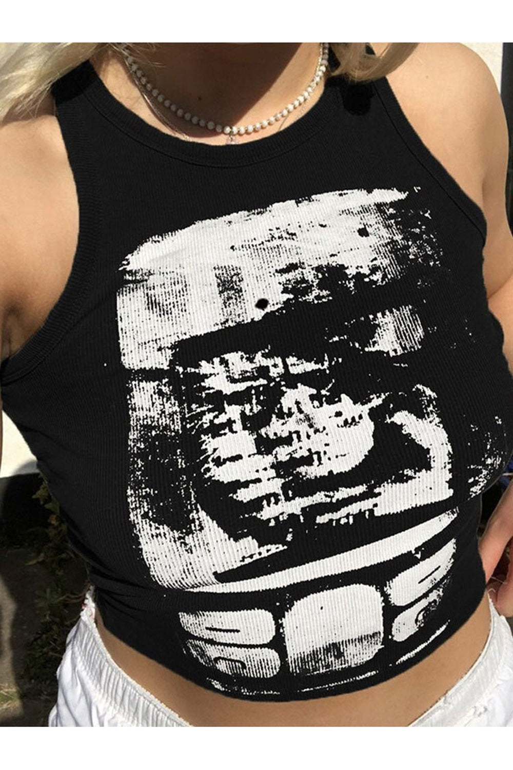 Y2k Summer Basic Crop Top