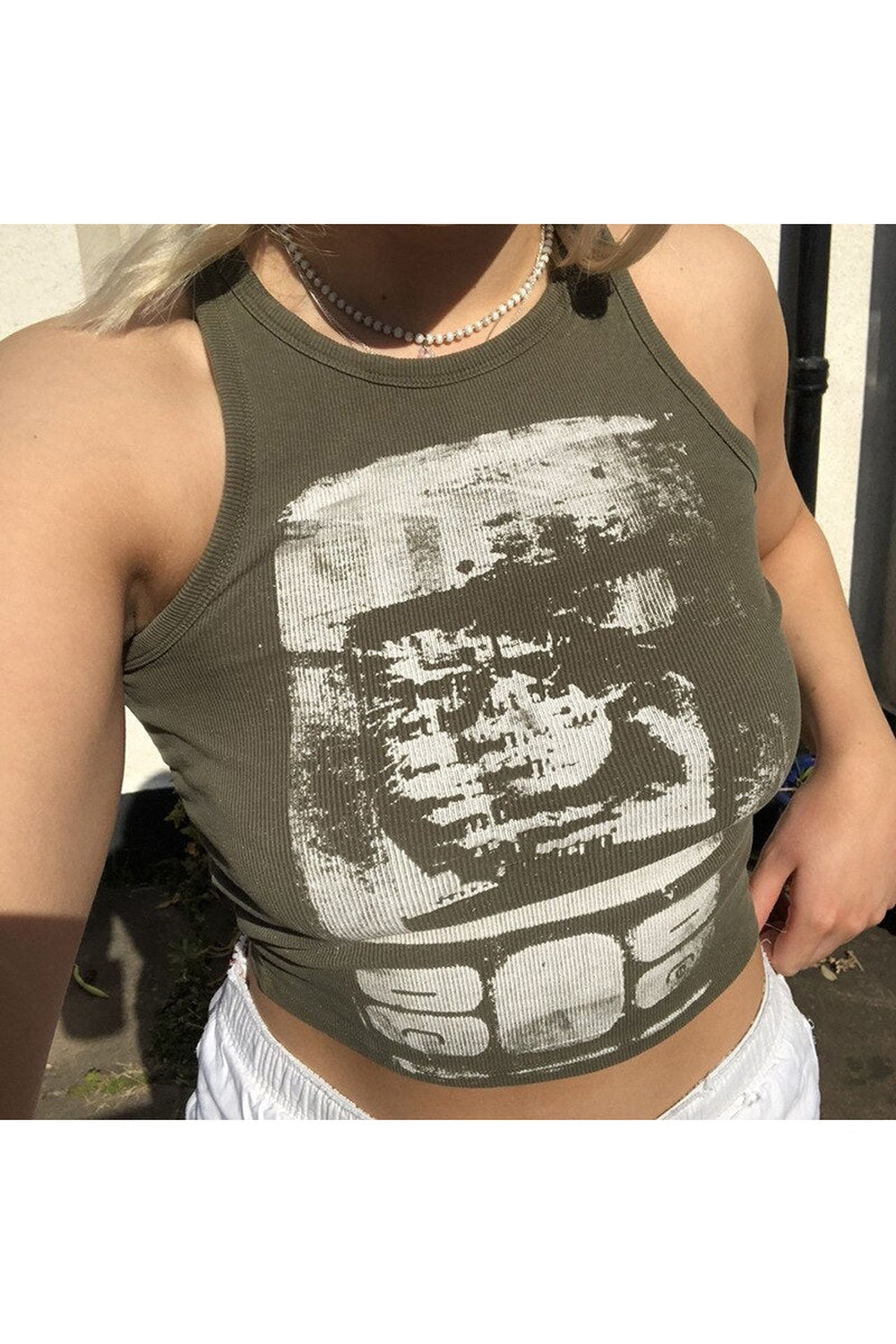 Y2k Summer Basic Crop Top
