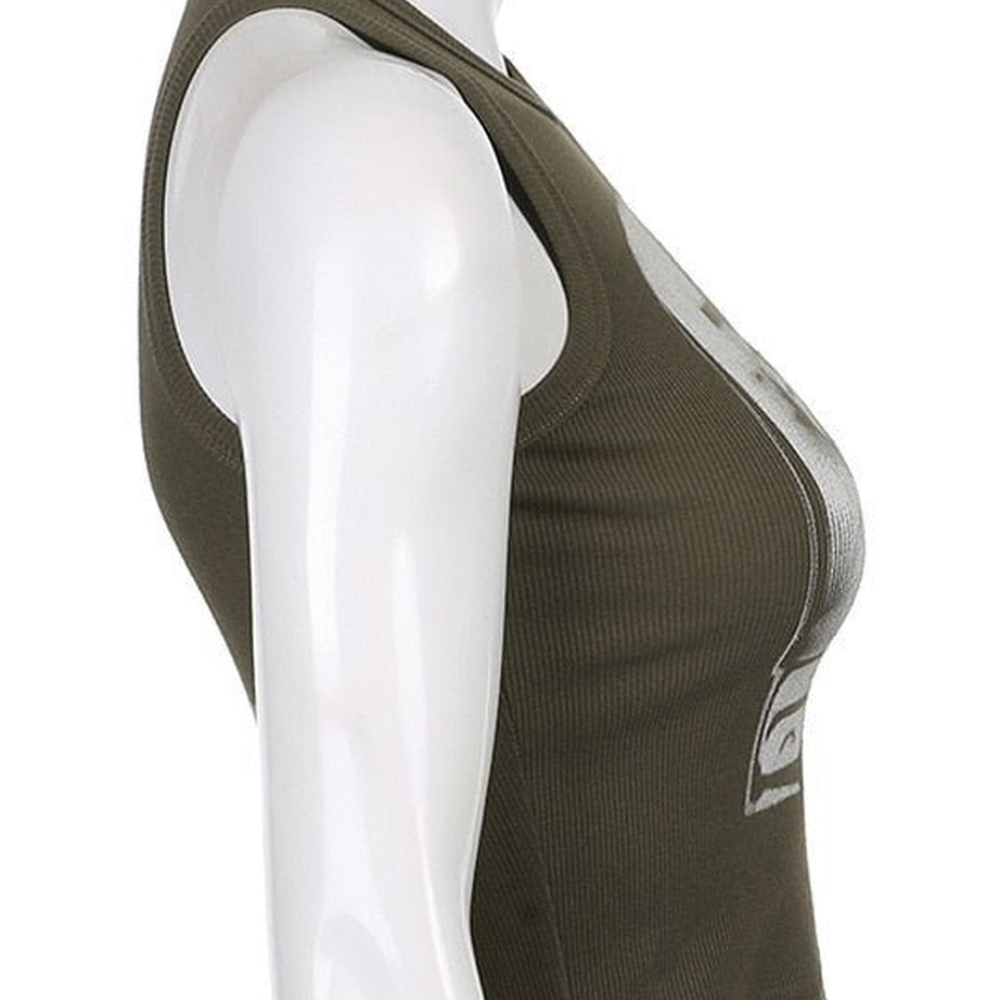 Y2k Summer Basic Crop Top