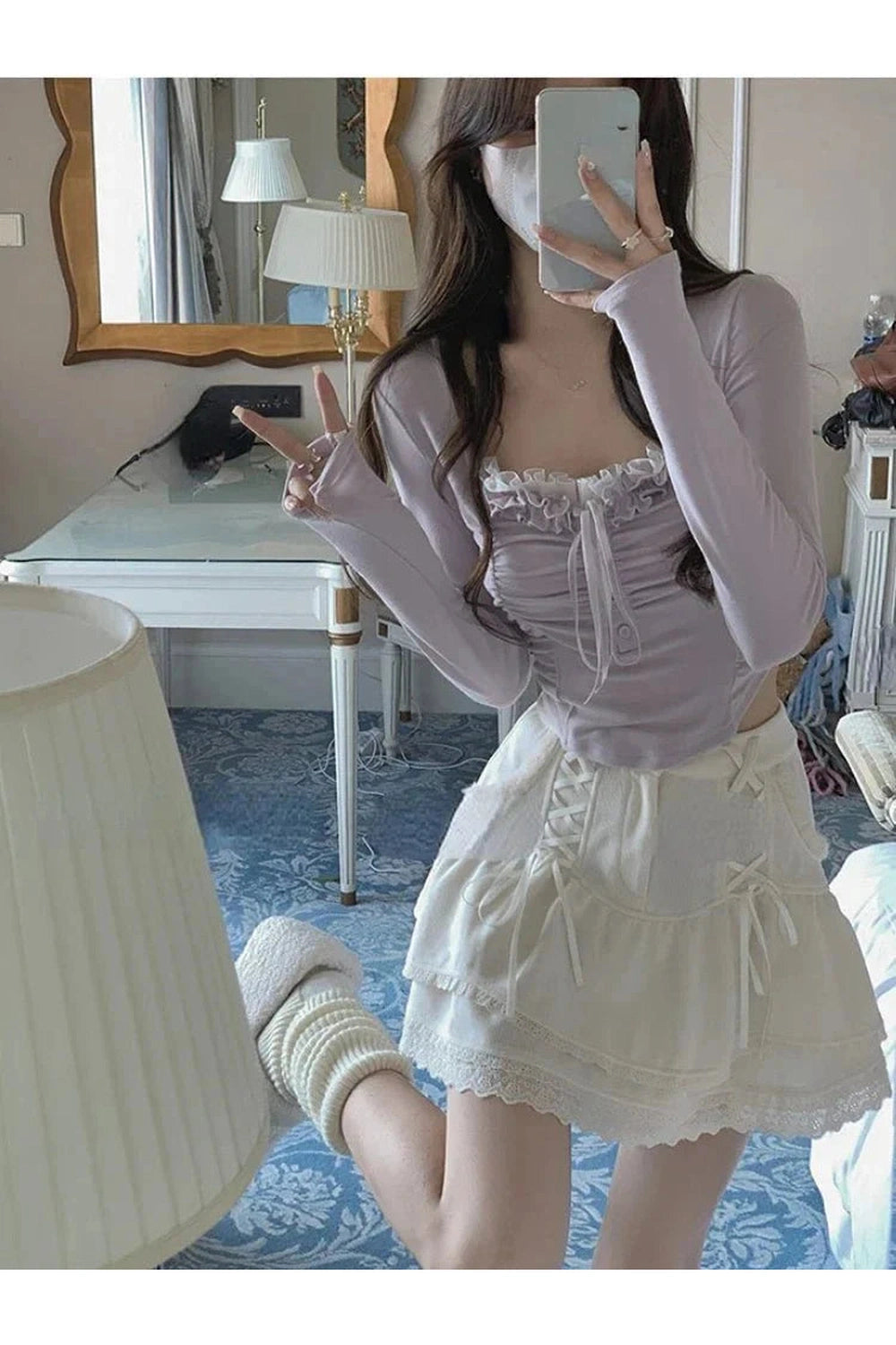 Y2k Summer Lace Crop Top Casual Fashion