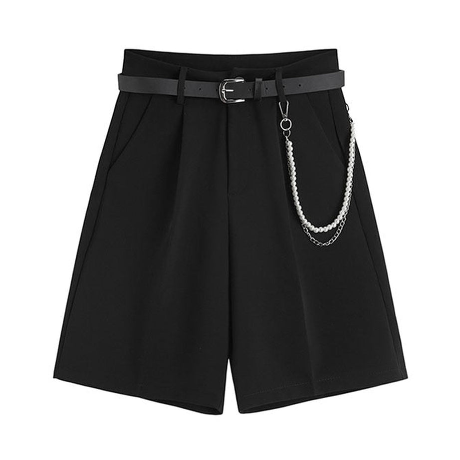 Y2k Summer Shorts with Chain