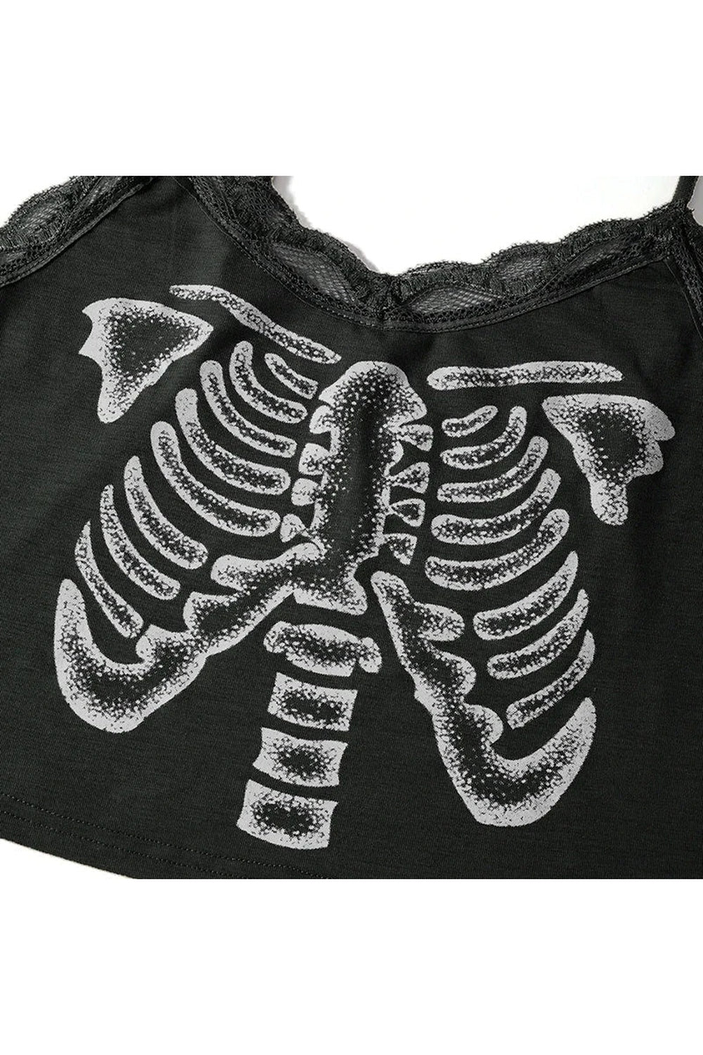 Y2k Summer Skull Print Top