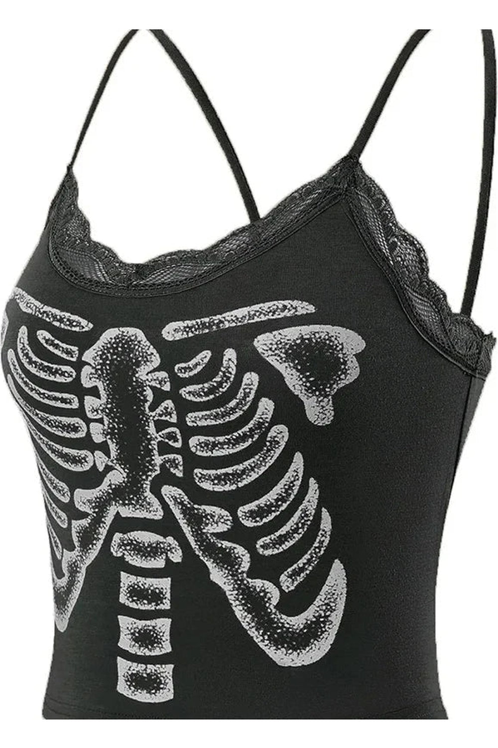 Y2k Summer Skull Print Top