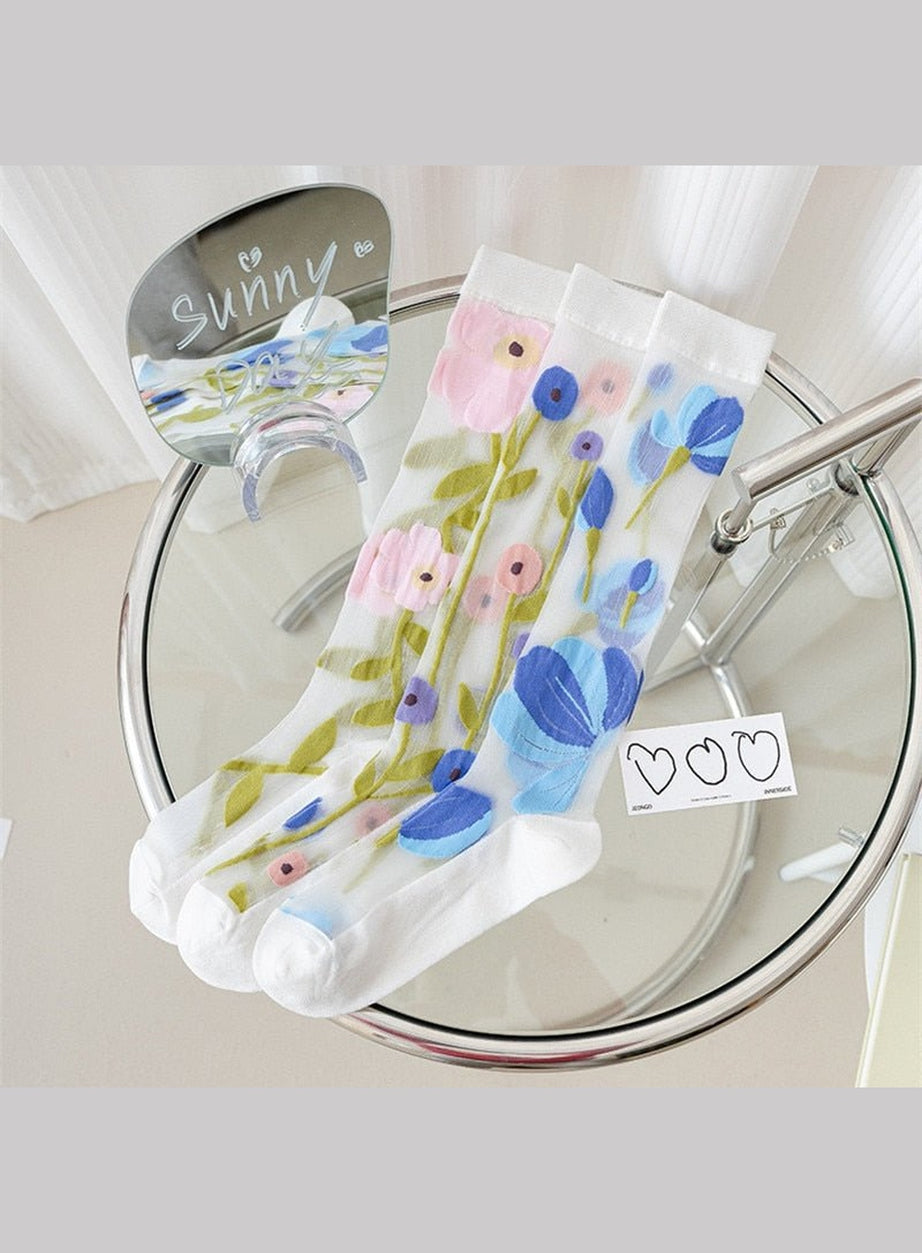 Y2k Summer Ultra-thin Nylon Long Socks