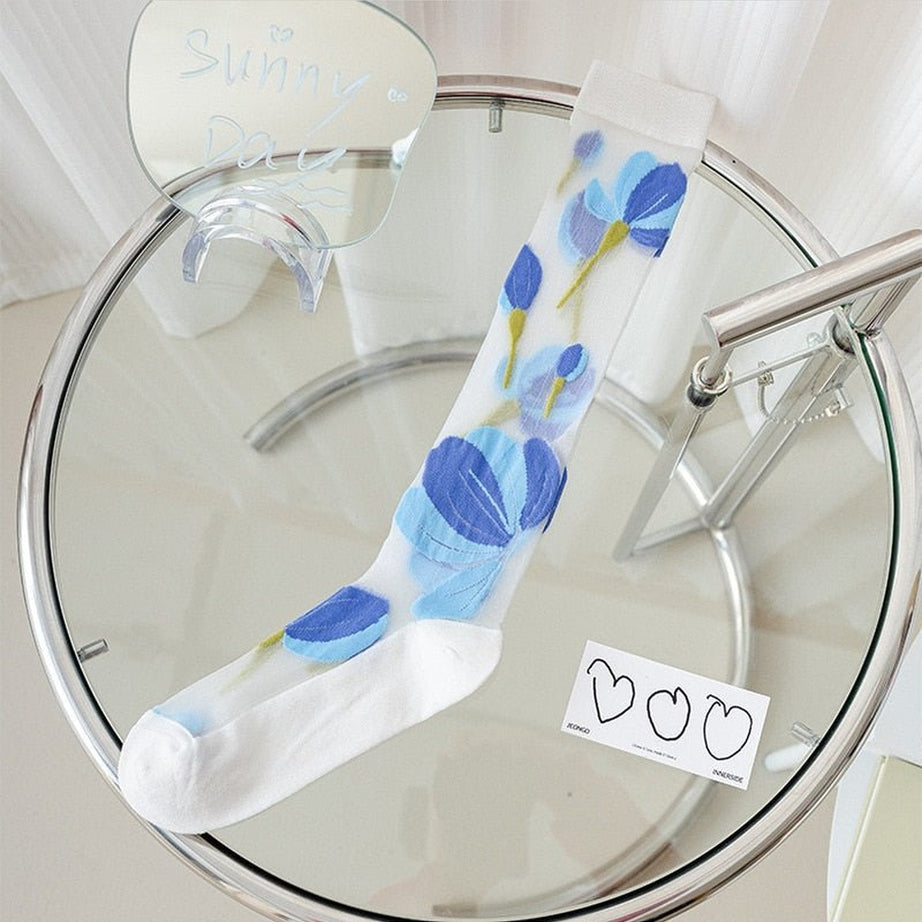 Y2k Summer Ultra-thin Nylon Long Socks