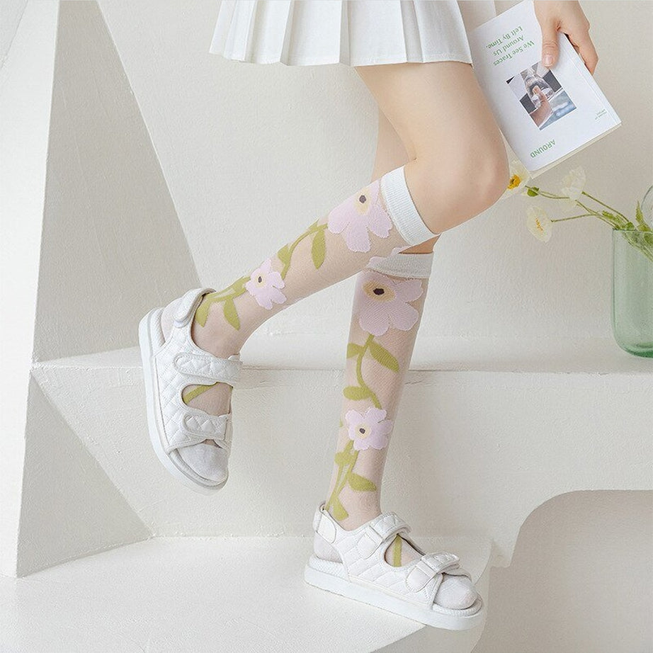 Y2k Summer Ultra-thin Nylon Long Socks