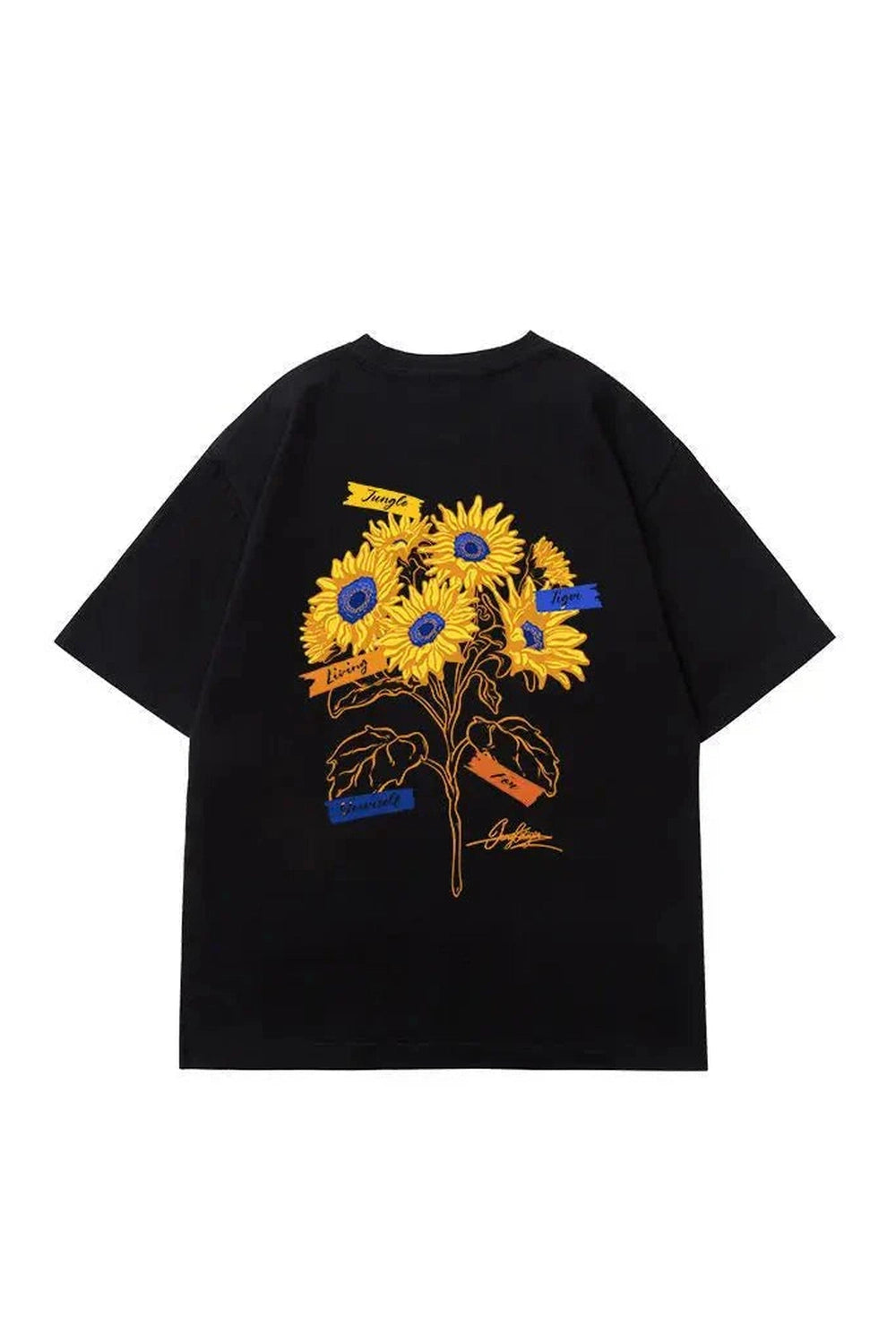 Y2k Sunflower Print T-Shirt