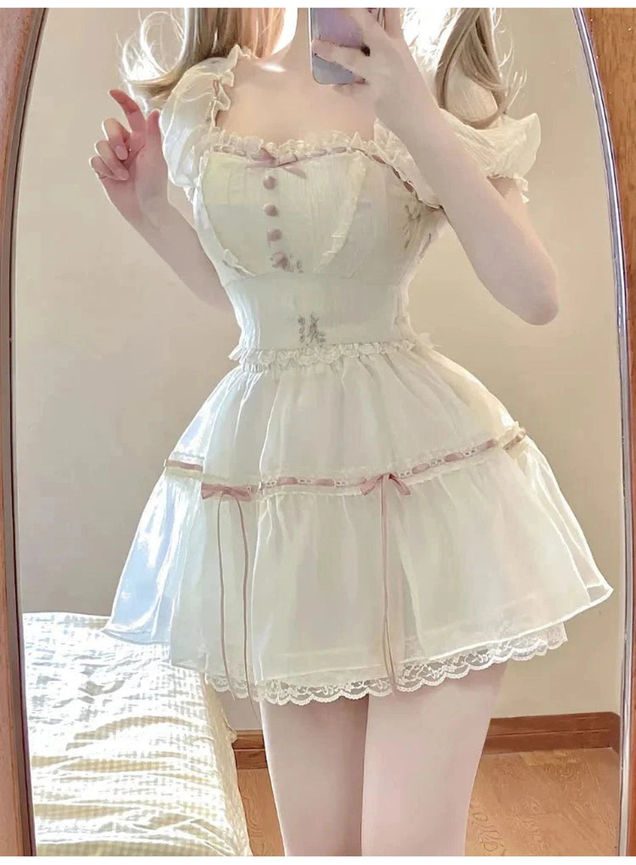 Y2k Sweet 2-Piece Summer Dress Set