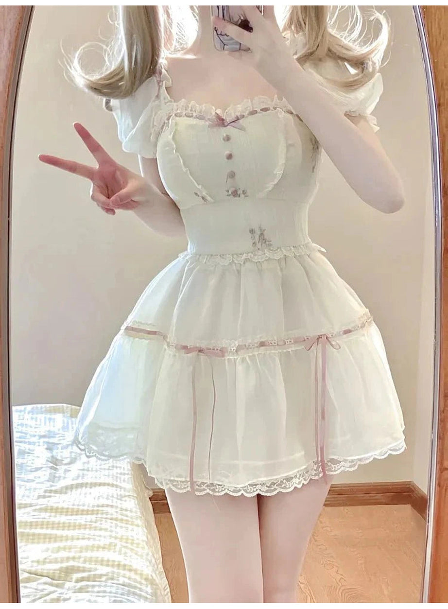 Y2k Sweet 2-Piece Summer Dress Set