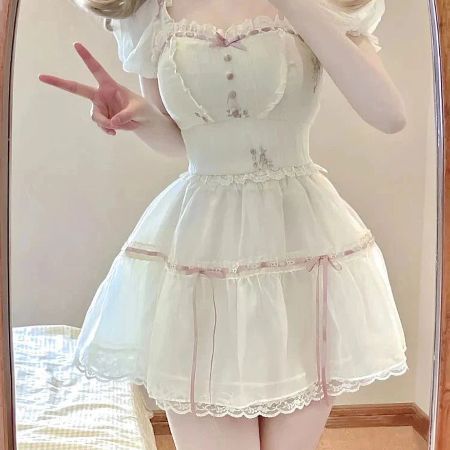 Y2k Sweet 2-Piece Summer Dress Set