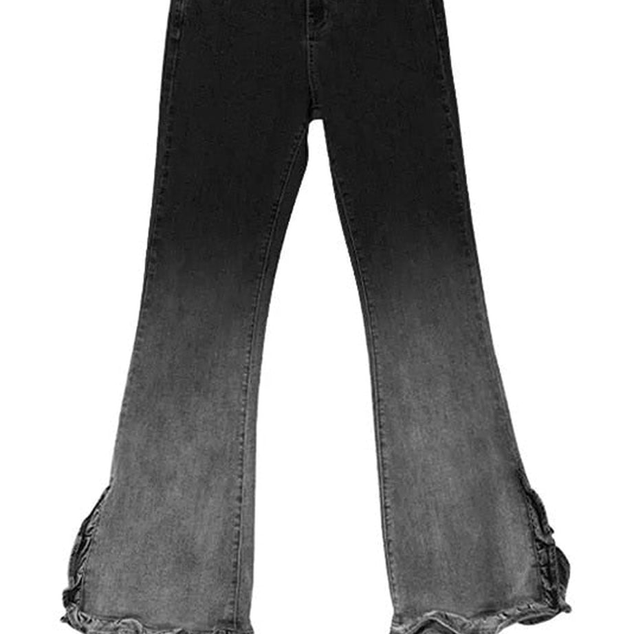 Y2k Sweet Bow Flare Jeans