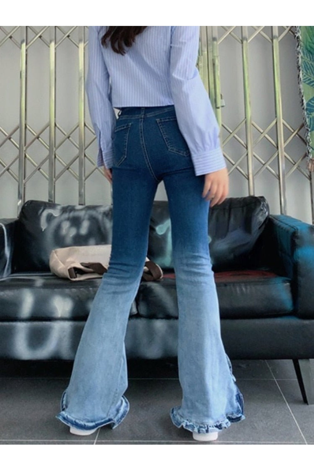 Y2k Sweet Bow Flare Jeans