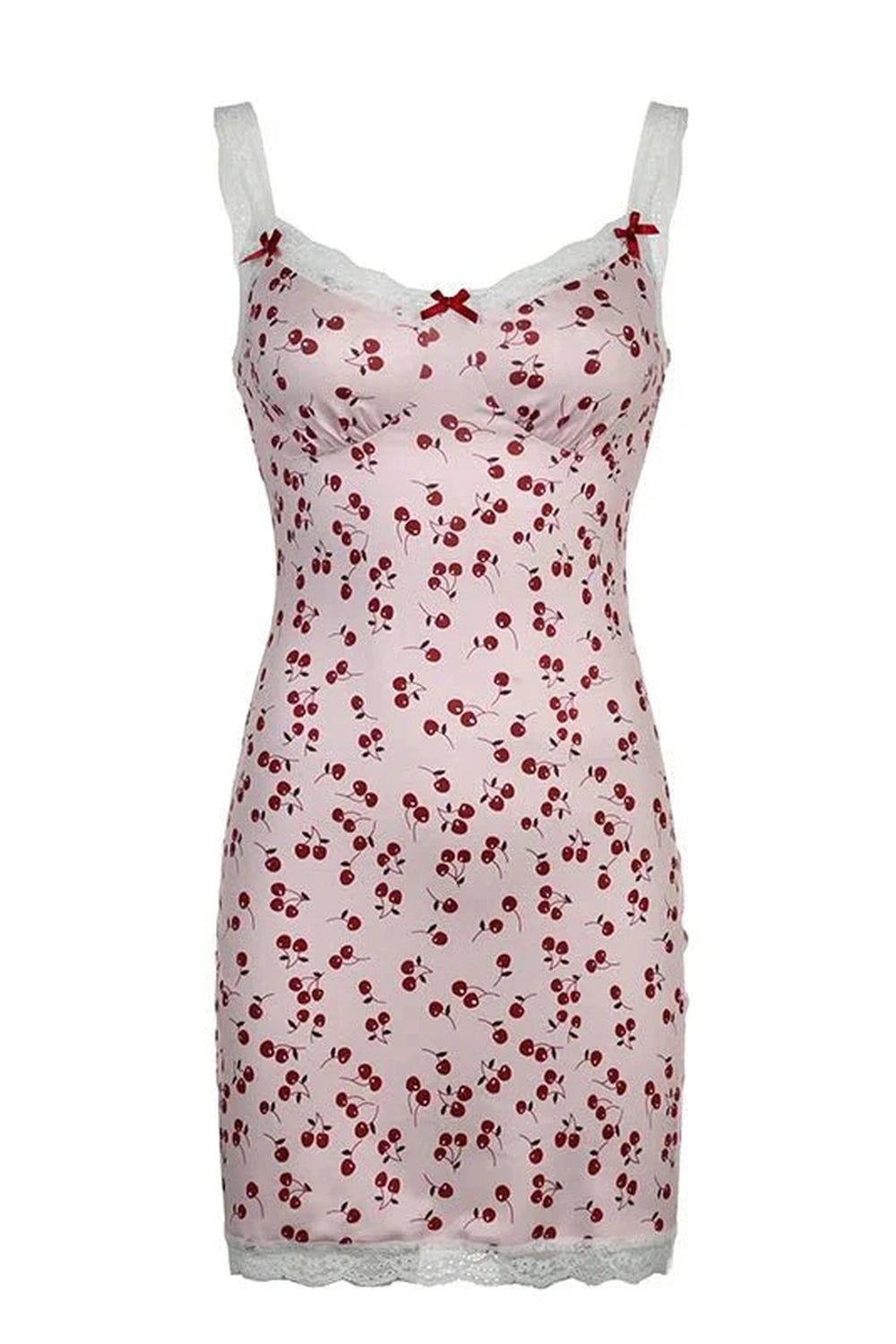 Y2k Sweet Cherry Print Mini Dress