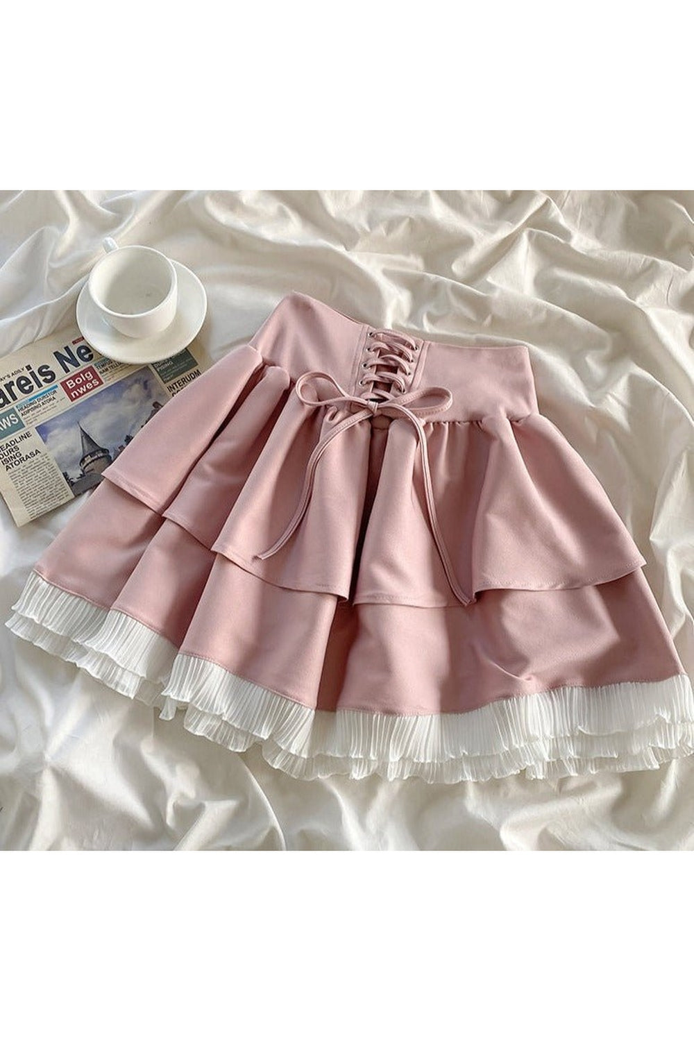 Y2k Sweet Elegant Skirt & Blouse Set