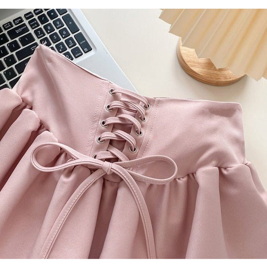 Y2k Sweet Elegant Skirt & Blouse Set