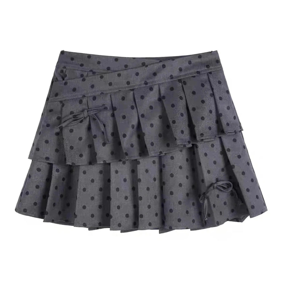 Y2k Sweet Kawaii Dot Mini Skirt