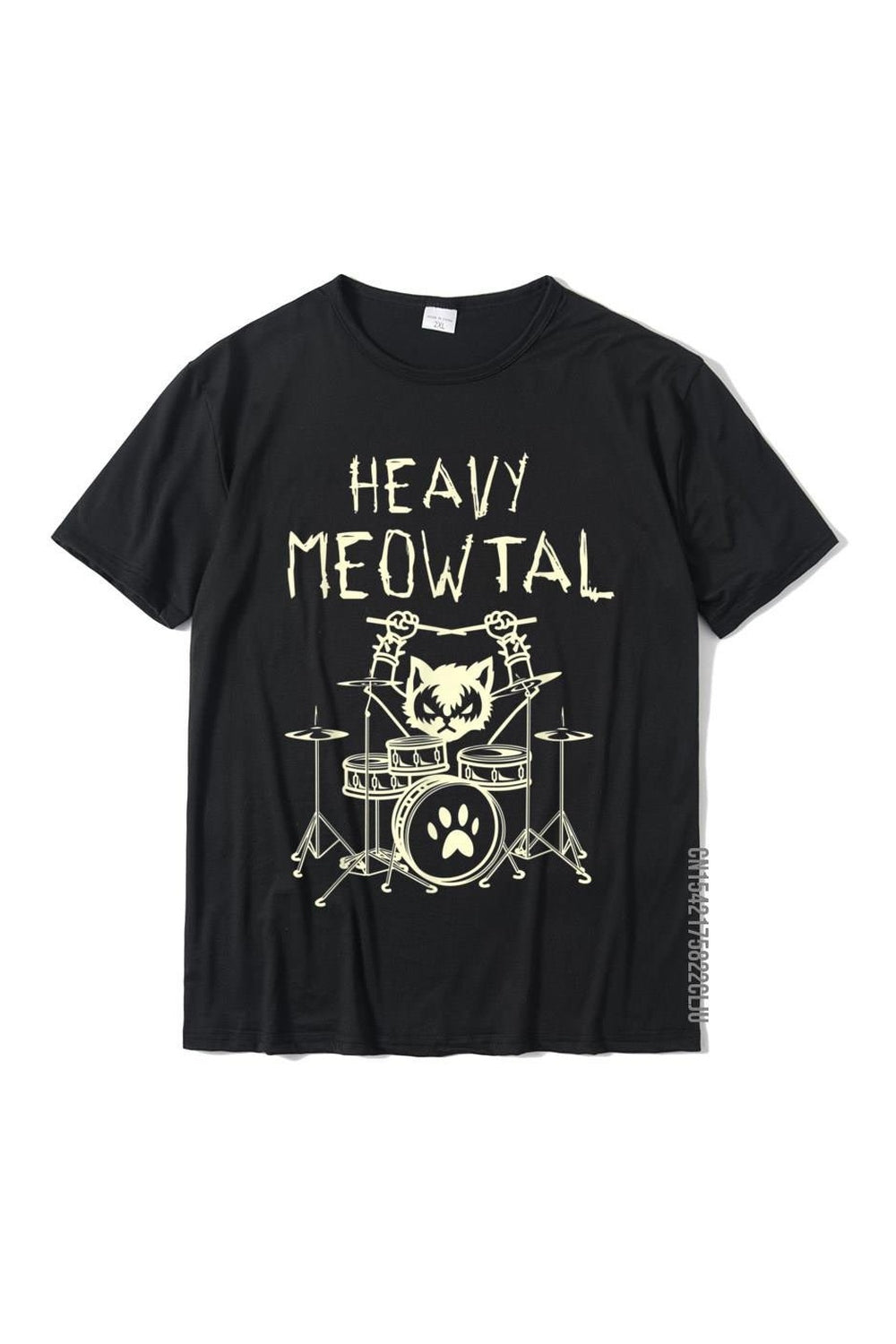 Y2k T-Shirt "HEAVY MEOWTAL"