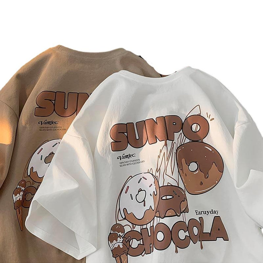 Y2k T-shirt "SUNPO CHOCOLA"