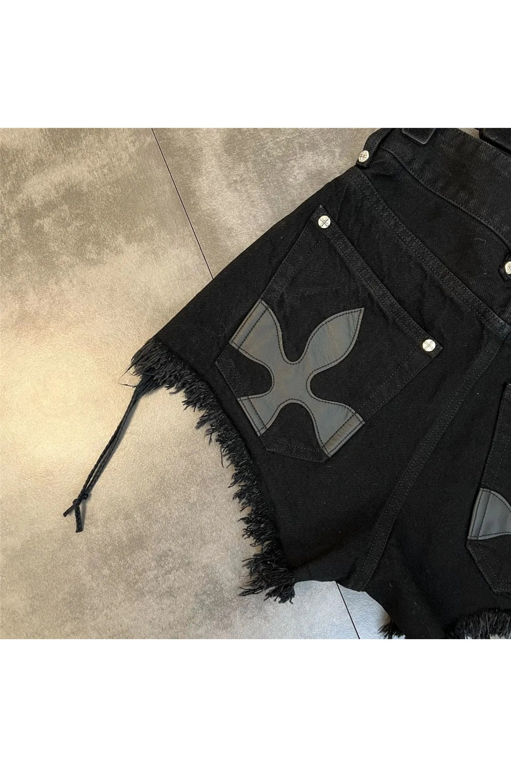 Y2k Tassel Fringe Denim Shorts