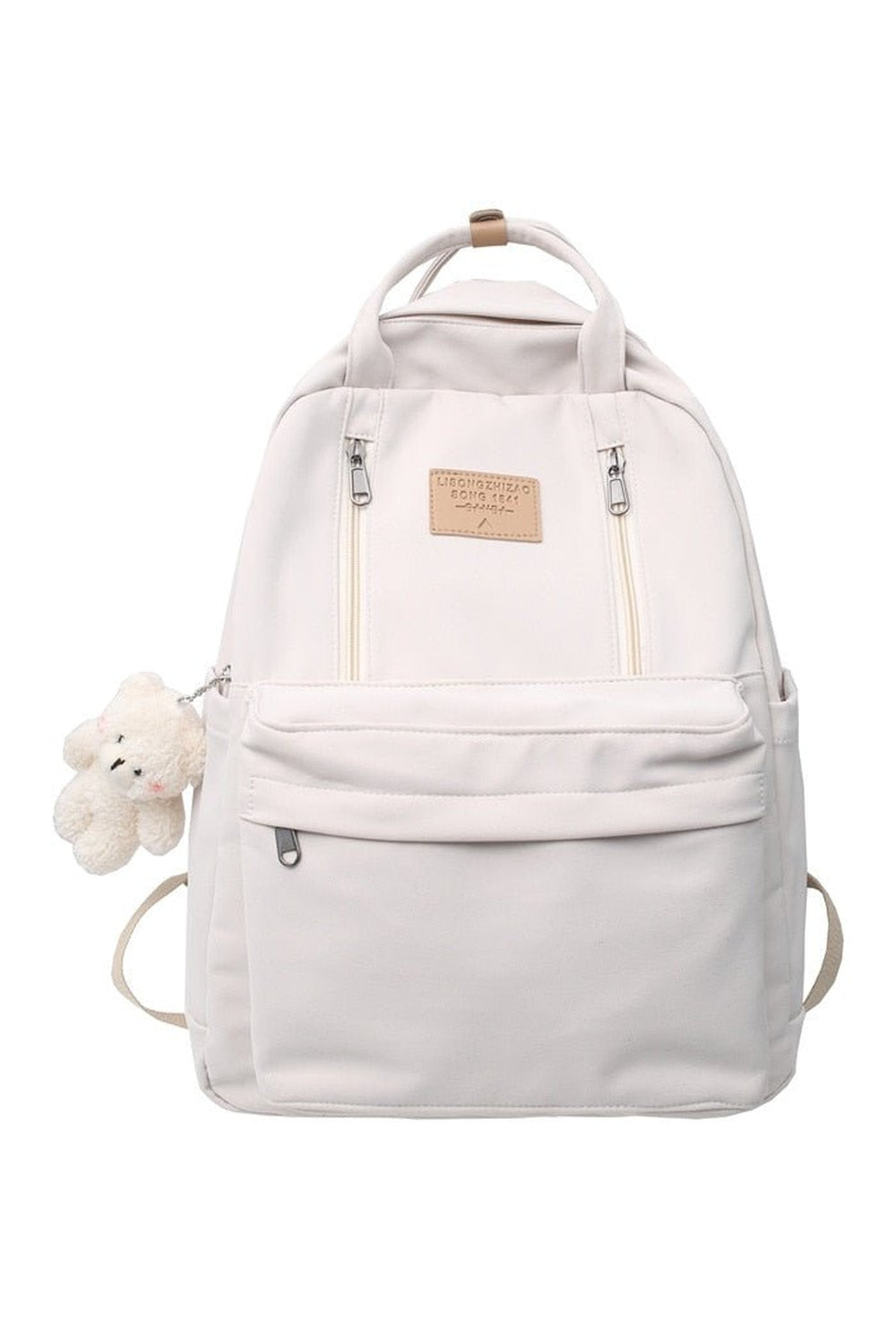 Y2k Teenager Girls Double Zipper Backpack