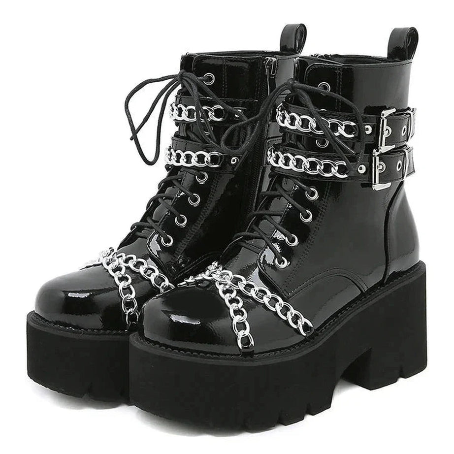 Y2k Thick Bottom Alt Gothic Shoes