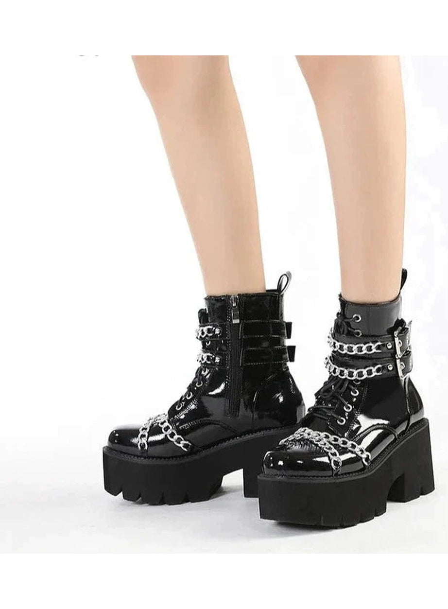 Y2k Thick Bottom Alt Gothic Shoes