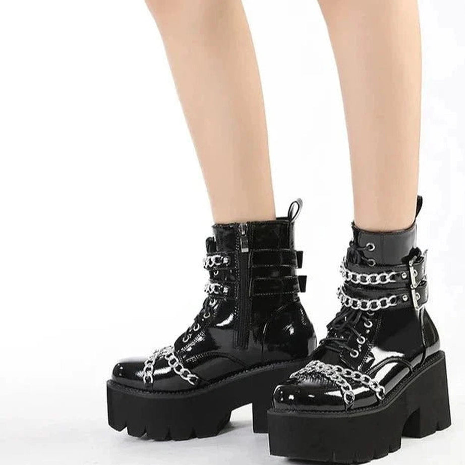 Y2k Thick Bottom Alt Gothic Shoes