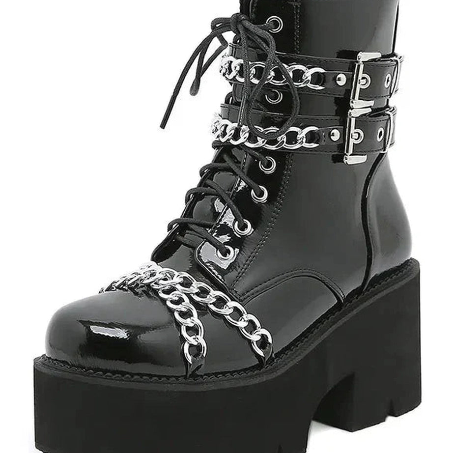 Y2k Thick Bottom Alt Gothic Shoes
