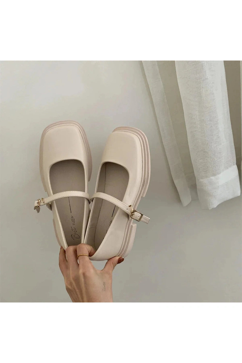 Y2k Thick Heels Mary Jane Shoes