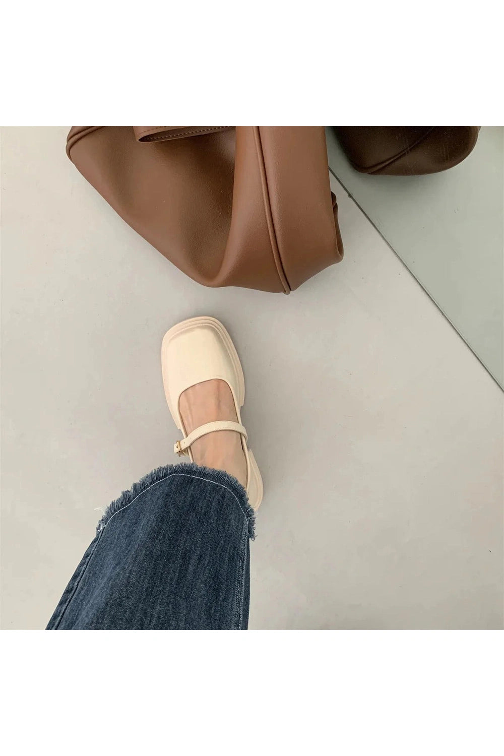 Y2k Thick Heels Mary Jane Shoes