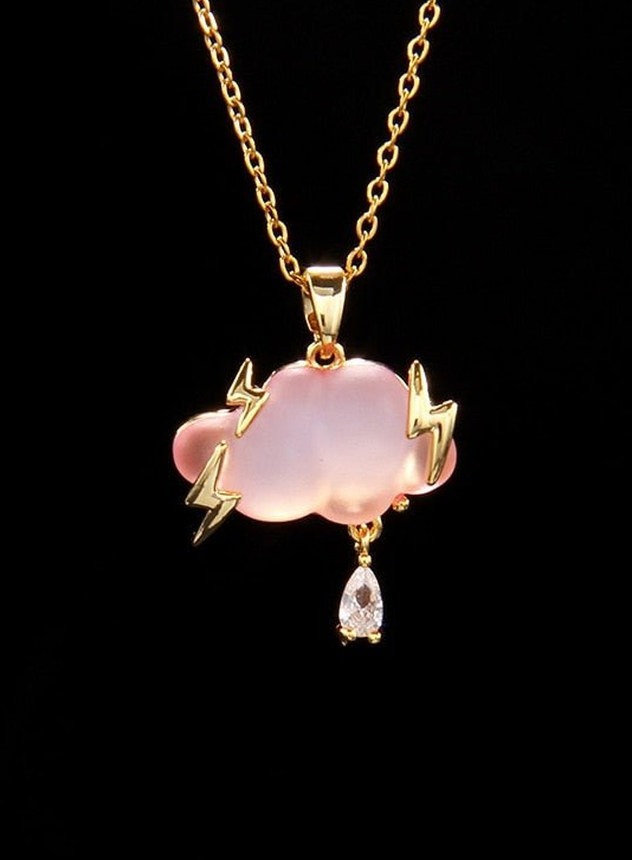 Y2k Three Point Raindrop Necklace