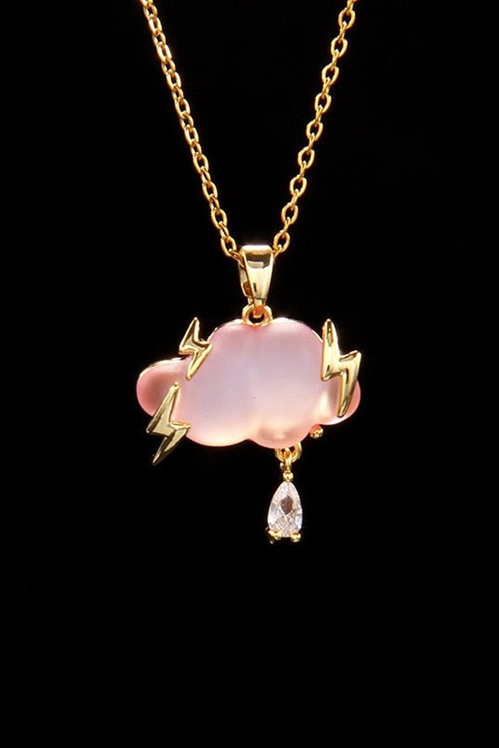 Y2k Three Point Raindrop Necklace