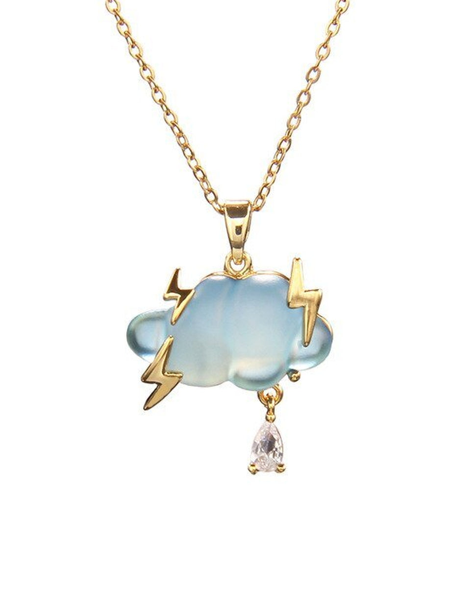 Y2k Three Point Raindrop Necklace