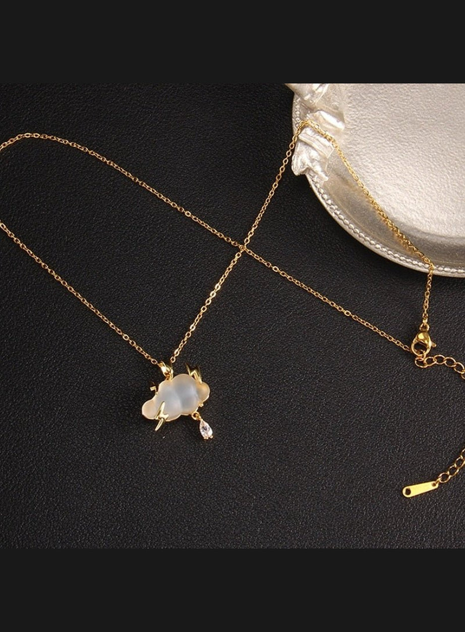 Y2k Three Point Raindrop Necklace