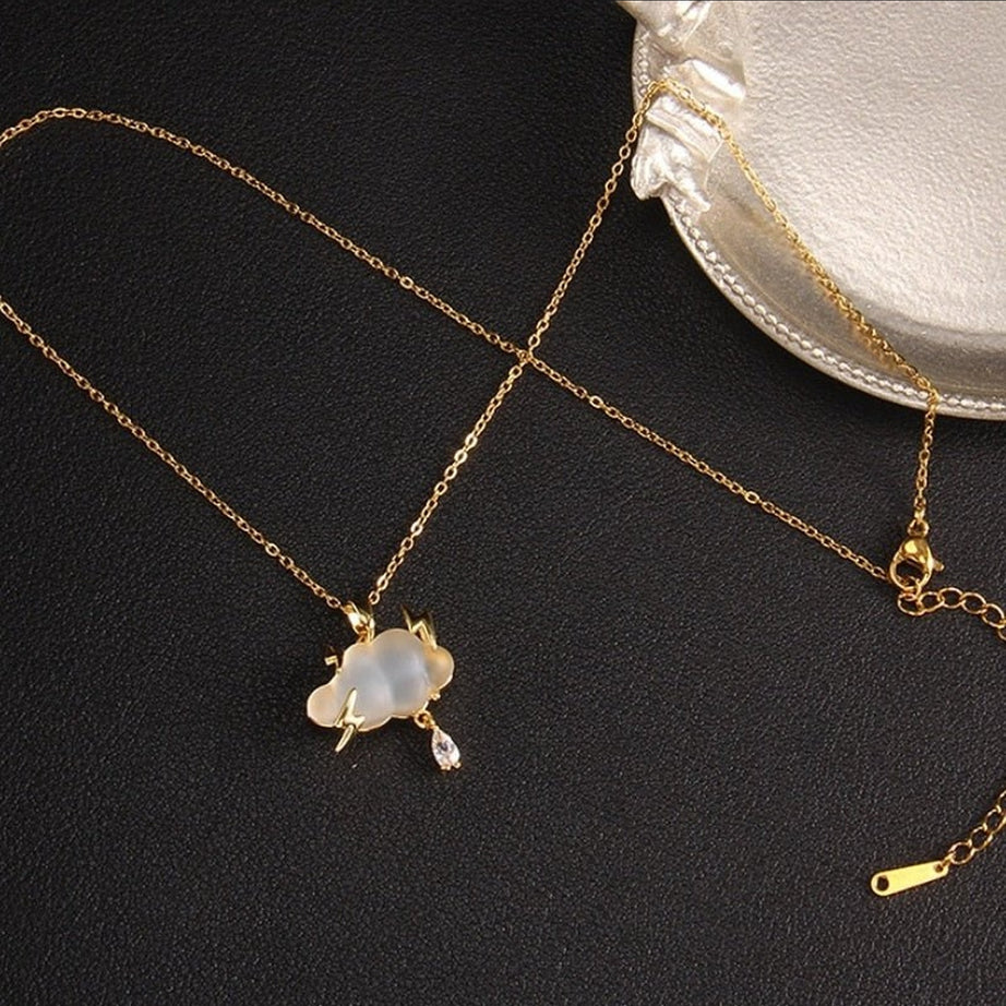 Y2k Three Point Raindrop Necklace