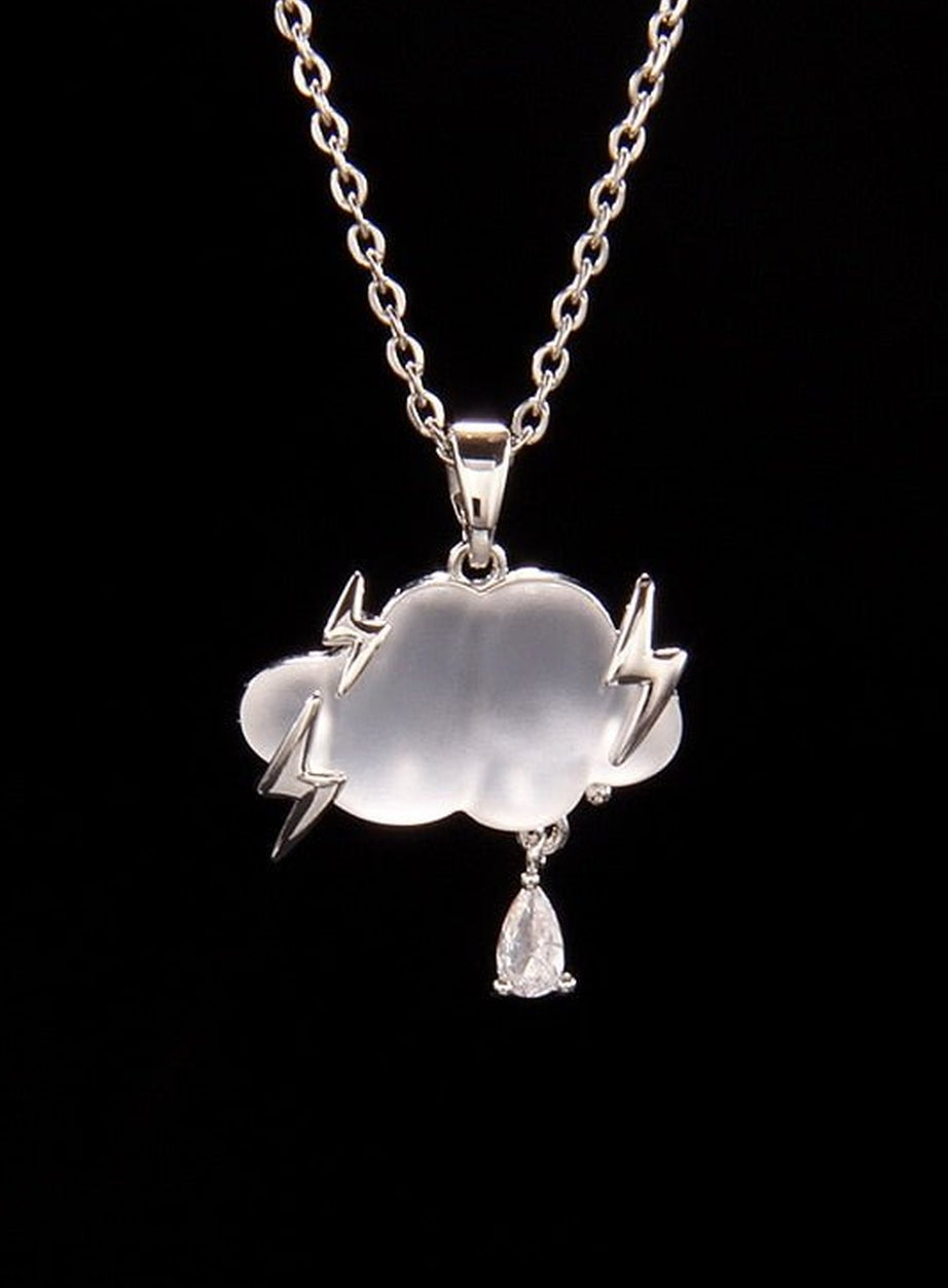 Y2k Three Point Raindrop Necklace