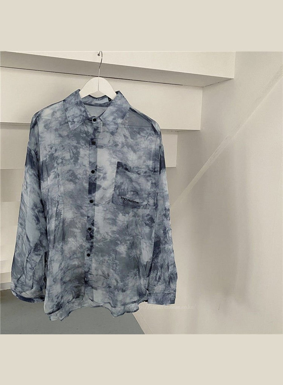 Y2k Tie-Dye Korean Shirt