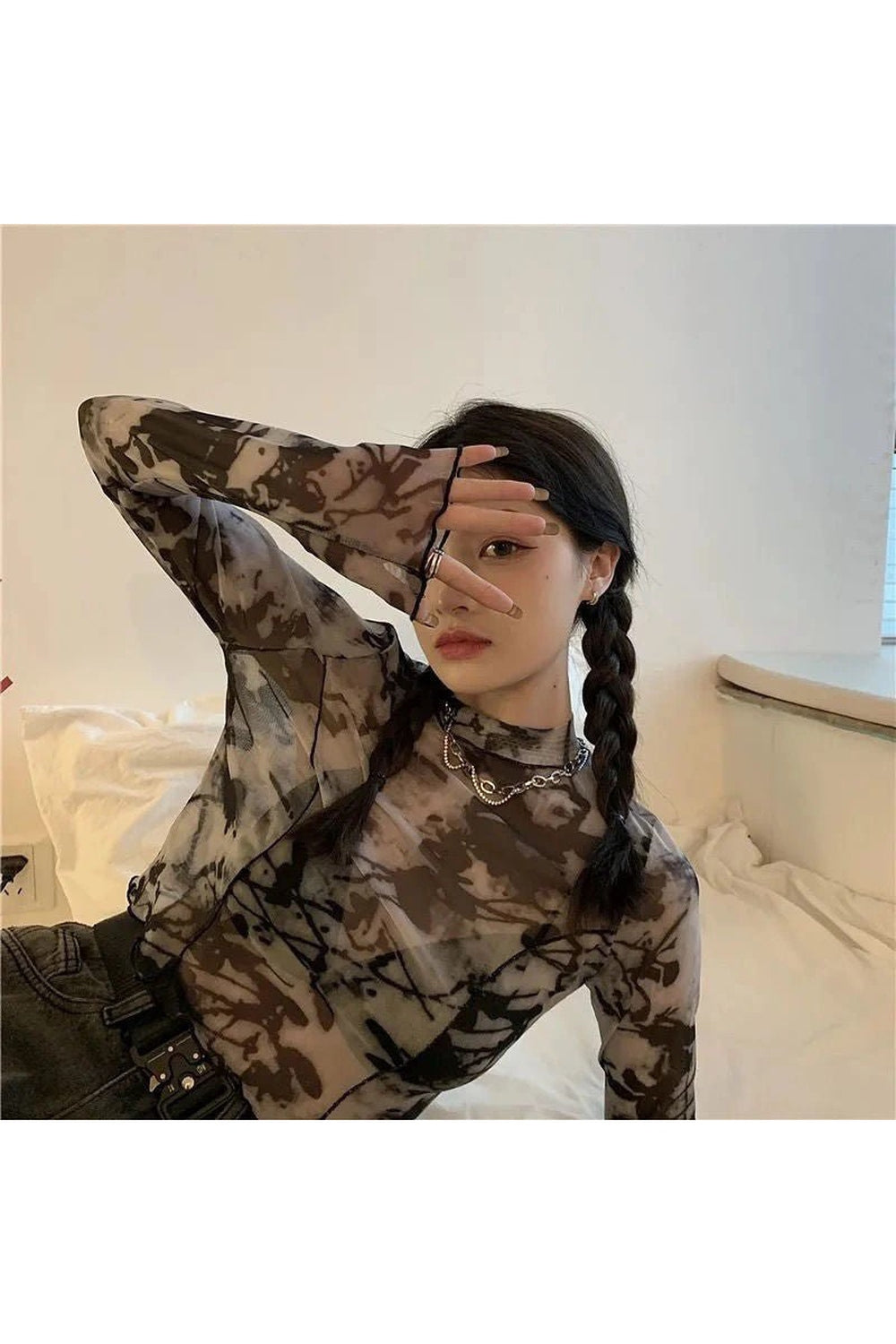 Y2k Tie Dye Long Sleeve T-shirt