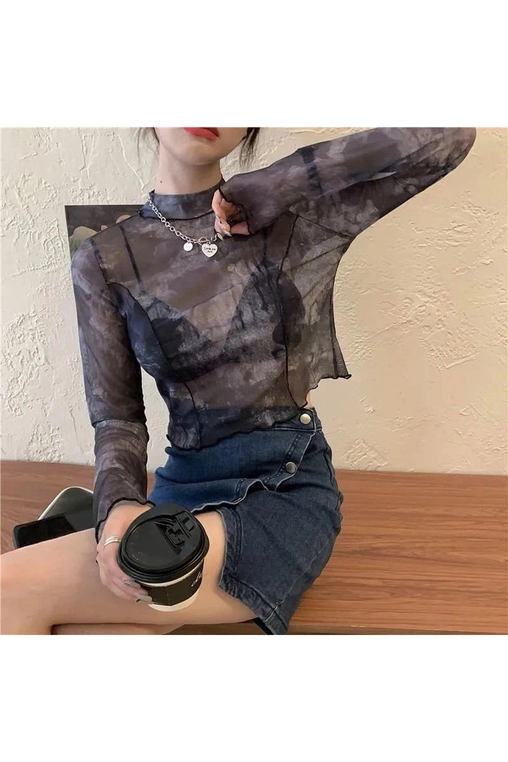 Y2k Tie Dye Long Sleeve T-shirt