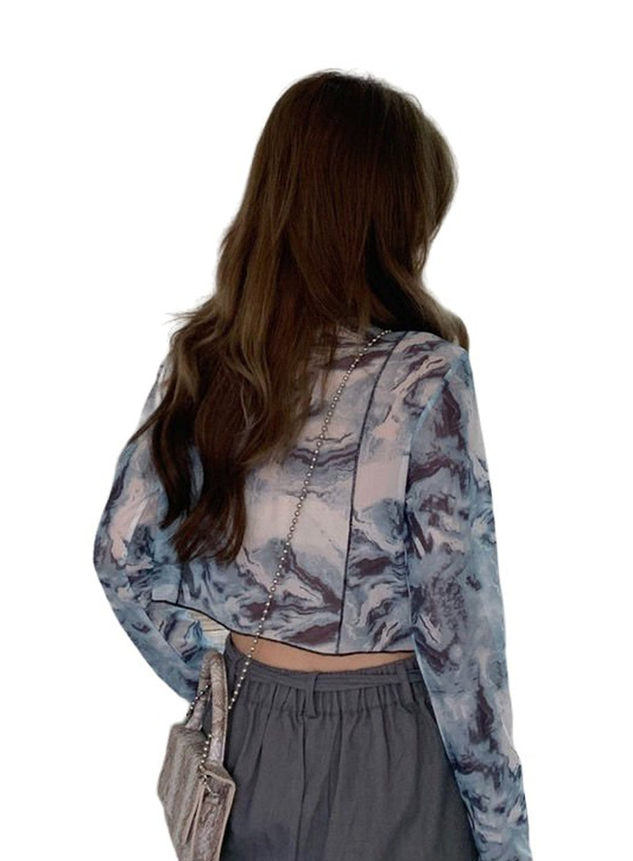 Y2k Tie Dye Long Sleeve T-shirt