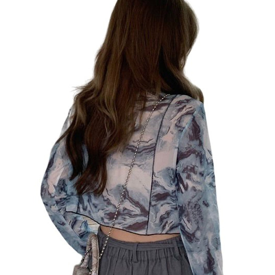 Y2k Tie Dye Long Sleeve T-shirt