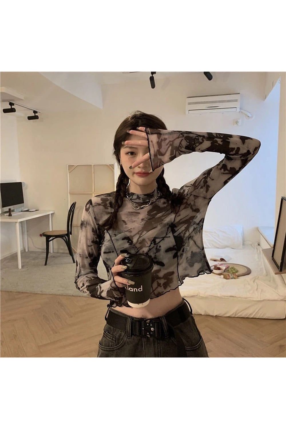 Y2k Tie Dye Long Sleeve T-shirt