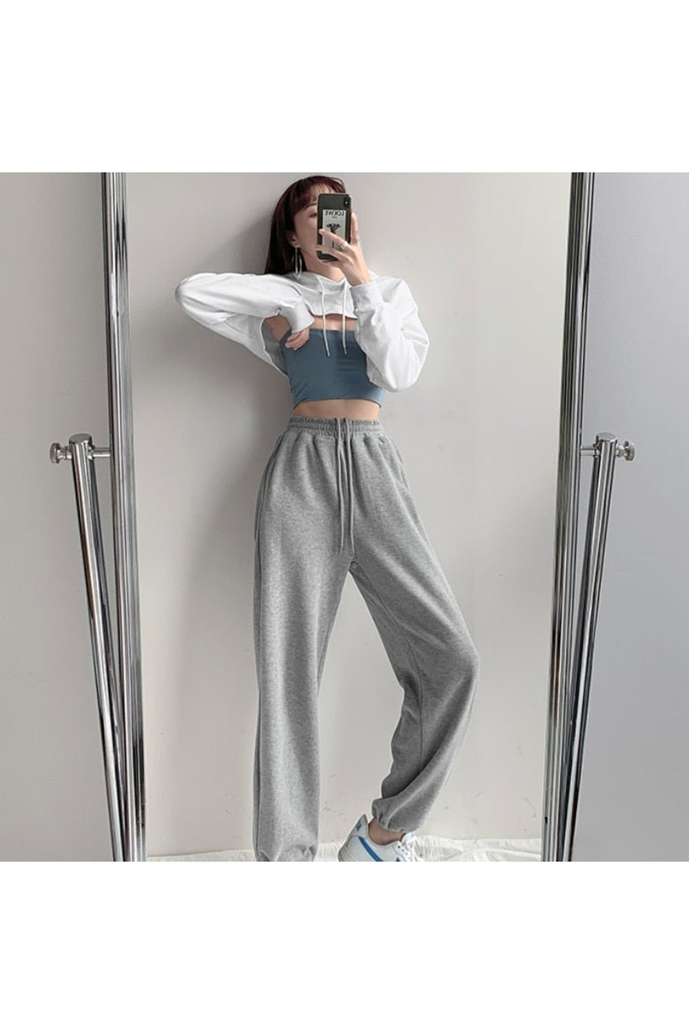 Y2k Trendy Crop Hoodie