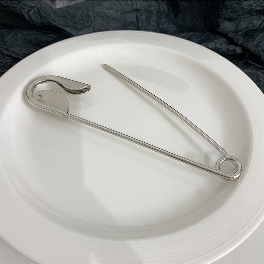 Y2k Trendy Silver Pin Hair Claws