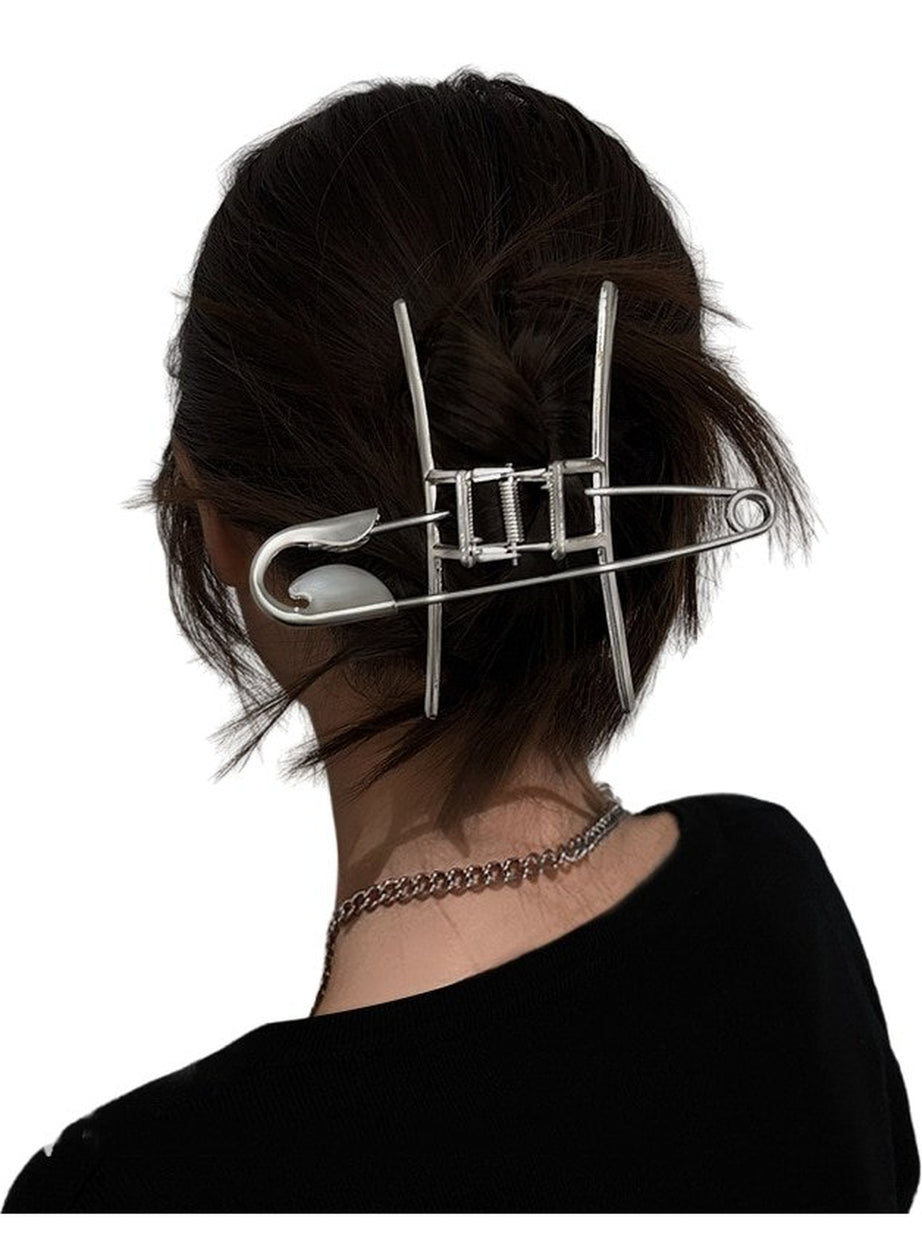 Y2k Trendy Silver Pin Hair Claws