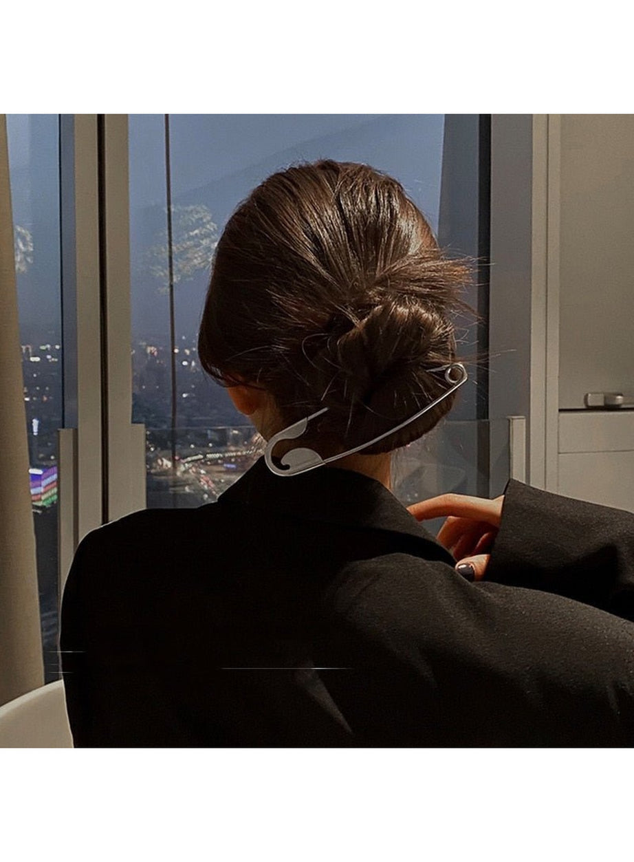 Y2k Trendy Silver Pin Hair Claws