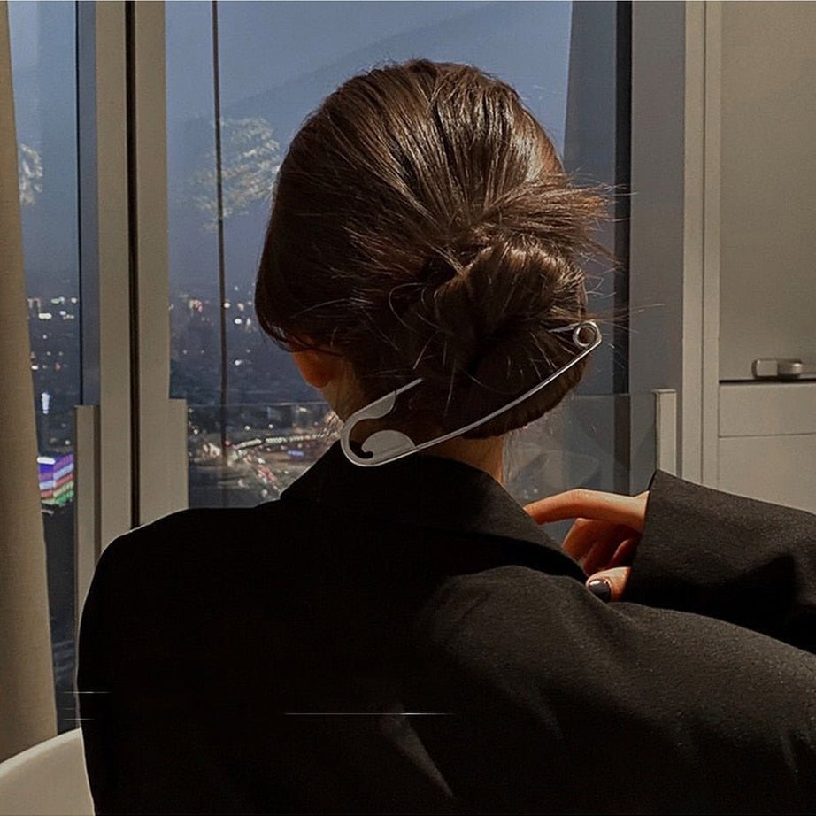 Y2k Trendy Silver Pin Hair Claws