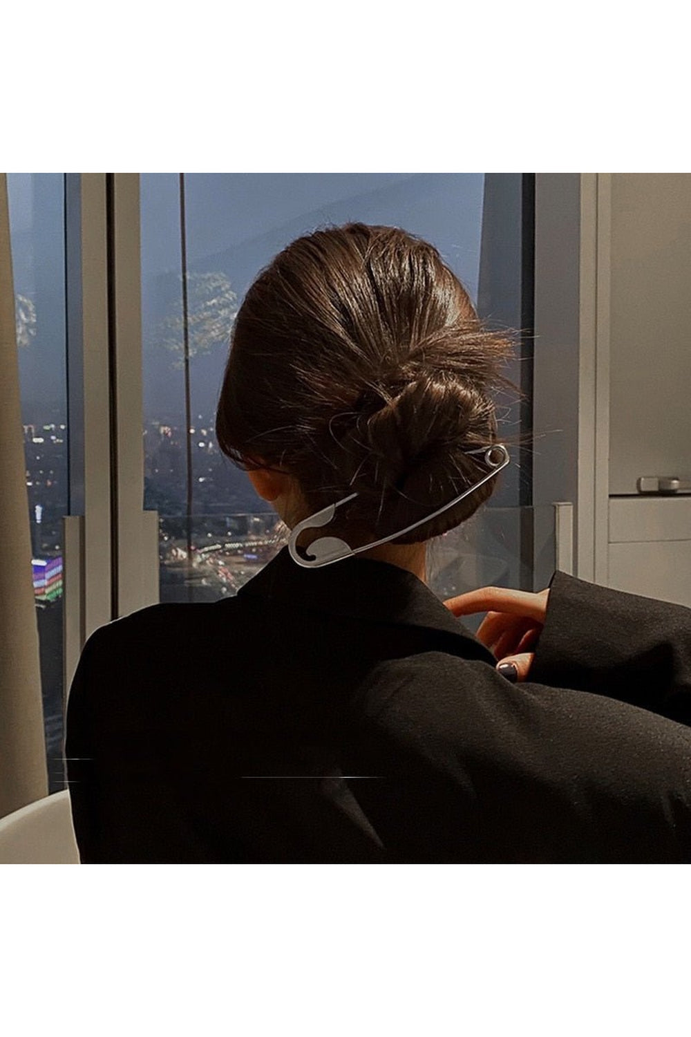 Y2k Trendy Silver Pin Hair Claws